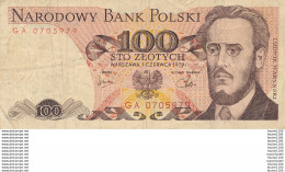 Billet De Banque  Pologne Polski 100 Sto Zlotych - Pologne