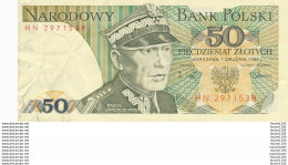 Billet  De Banque  Pologne  Polski  50 Zlotych - Pologne