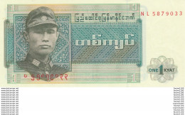 Billet  De Banque Myanmar 1 Kyat - Myanmar