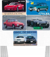 Lot Série De 5 Télécarte Japon Carte Téléphonique Marque NISSAN TOYOTA MITSUBISHI Voiture Auto Car - Auto's