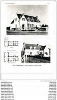 Architecture Ancien Plan D'une Villa  à LA TRINITE SUR MER   ( Architecte J Feildel à LA TRINITE SUR MER    ) - Arquitectura