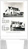 Architecture Ancien Plan D'une Villa  à LA TRINITE SUR MER   ( Architecte J Feildel à LA TRINITE SUR MER    ) - Architecture