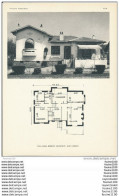 Architecture Ancien Plan D'une Villa " Auma " à BIARRITZ   ( Architecte Jean LAMBERT    ) - Arquitectura