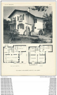 Architecture Ancien Plan D'une Villa " Hauren Canta " à BIARRITZ  ( Architecte Jean LAMBERT   ) - Architectuur