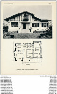 Architecture Ancien Plan D'une Villa " Gure Ametza " à URRUGNE  ( Architecte F.  LAFAYE  ) - Arquitectura