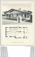 Architecture Ancien Plan D'une Villa " Latana " à BIARRITZ   ( Architecte Jean LAMBERT    ) - Architectuur