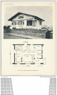 Architecture Ancien Plan D'une Villa De M. J. à BIDART   ( Architecte Henri RATEAU     ) - Architecture