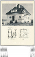 Architecture Ancien Plan D'une Villa à CAEN   ( Architecte A. PERRISSIN  à CAEN   ) - Arquitectura