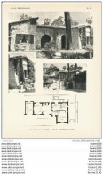 Achitecture Ancien Plan D'une Villa " Le Mas Pinchat" à CANNES  ( Architecte E. BELLINI à CANNES  ) - Architectuur