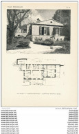 Achitecture Ancien Plan D'une Villa " Mas Mamola " à SAINT PAUL DE VENCE  ( Architecte A. SVETCHINE à NICE  ) - Architecture