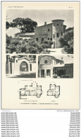 Achitecture Ancien Plan D'une Villa " La Désirade " à CANNES    ( Architecte BELLINI à CANNES  ) - Arquitectura