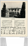 Architecture Ancien Plan D'une Villa  En Provence (  Non Située )  ( Architecte S. Mikélian  ) - Architettura