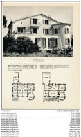 Architecture Ancien Plan D'une Villa " Face à La Mer " ( En Provence Non Située ) ( Architecte G. SAVARIN   ) - Architecture