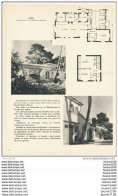 Architecture Plan D'une Villa Aoba Située Dans Le Bois Du CAP D' ANTIBES  ( Lieu Dit " Pointe Bâcon " ) - Architectuur