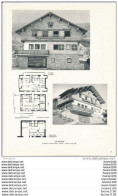 Architecture Ancien Plan De Chalet à " LE BETTEX " ( Architecte Jubert & Sarthou à Saint Gervais ) - Architectuur