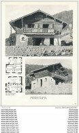 Architecture Ancien Plan De Chalet à BERNEX  ( Décorateur C. Goyénèche à Nice ) - Architektur