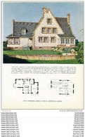 Architecture Ancien Plan D'une Villa à  TREGOUREZ  ( Architecte Eugène Le Guellec à Quimper   ) - Arquitectura