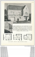 Architecture Ancien Plan D'une Villa à QUIMPER   ( Architecte Mevel Et Lemoine à Quimper  ) - Arquitectura