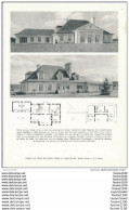 Architecture Ancien Plan D'une Villa Au GOLF DE SAINT NOM LA BRETECHE   ( Maître D'oeuvre J. J Beluze     ) - Architecture