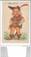 Carte Dessin Enfant Robin Des Bois   Illustrateur Style Leclerc   ( Recto Verso ) - Leclerc