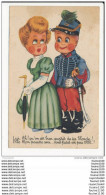 Carte Dessin Enfant Militaire   Illustrateur Style Leclerc   ( Recto Verso ) - Leclerc