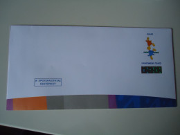 GREECE  MNH PREPAID COVER MASCOTS OLYMPIC GAMES ATHENS 2004 SYNCH SWIMMING - Zomer 2004: Athene