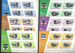 China Hong Kong 2023 Development Of Railway Services In Hong Kong Stamp Sheetlet 6v MNH - Nuevos