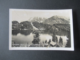 AK Bizone 1949 Freibergsee Bei Oberstdorf Im Allgäu Gegen Nebelhorn / Bizone Bauten Mit Sonderstempel - Oberstdorf