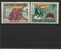 1967 VIETNAM SUD 309 C-D ** Guerre, Drapeau, Côte 80.00 - Viêt-Nam