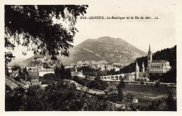FRANCE - Lourdes - La Basilique Et Le Pic Du Jer - Carte Postale Ancienne - Lourdes