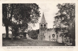 FRANCE - Saint Privat D'Allier - Alt 875 M - L'Eglise Et Une Partie De L'Esplanade - Carte Postale - Andere & Zonder Classificatie