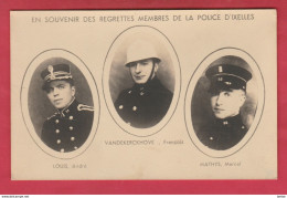 Ixelles - En Souvenir Des Regrettés Membre De La Police D'Ixelles... Louis André, Fr Vandekerchove, Etc ( Voir Verso ) - Elsene - Ixelles