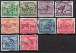 Timbres - Congo Belge - 1925 - COB 118-119-121-122-123-124-125-126-127-128-Annulé Griffe Paquebot - Nuovi