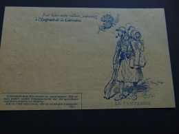 Carte Illustrée "le Fantassin" Pour La Correspondance Des Soldats Sur Le Front Durant La 1ère Guerre Mondiale - Privatganzsachen