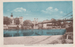 CASTELMORON LE VIEUX PONT ET LA MAIRIE TBE - Castelmoron