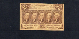 USA - Billet 25 Cents "Postage Currency" - 1re émission 1862 SUP/XF P.99 - 1862 : 1° Emission