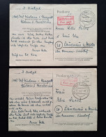 Alliierte Besetzung 1947, Postkarten "Gebühr Bezahlt Port Paye" BAD DÜRRHEIM (SCHWARZWALD) - Postal  Stationery