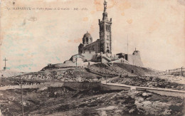 FRANCE - Marseille - Notre Dame De La Garde - BR - Carte Postale Ancienne - Notre-Dame De La Garde, Funicular Y Virgen