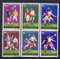 Rumänien 1974 - Fußball-WM, Nr. 3203 - 3208, Gestempelt / Used - Oblitérés