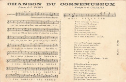 SPECTACLE - Musique - Chanson Du Cornemuseux - Paroles De P Marius - Musique G Chaillier - Carte Postale Ancienne - Musique Et Musiciens
