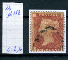 Grande-Bretagne    N° 26   Planche  158 - Used Stamps