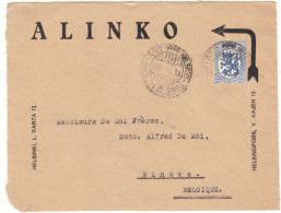 Finlande - Devant De Lettre De 1924 - Oblit Helsinki Turku - Exp Vers Ninove - - Storia Postale