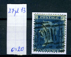 Grande-Bretagne    N° 27   Planche 13 - Used Stamps