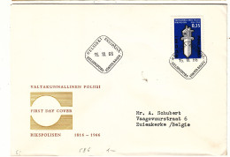 Finlande - Lettre FDC De 1966 - Oblit Helsinki ) - Storia Postale