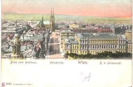 CPA  Carte Postale Autriche Wien Blick Vom Rathaus Début 1900  VM74879 - Kirchen