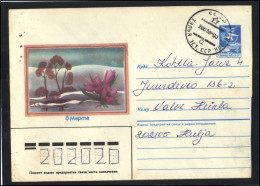 RUSSIA USSR Stationery USED ESTONIA AMBL 1294 HULJA International Women Day Spring Flowers - Unclassified