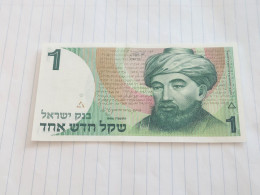 Israel-1 SHEQEL MAIMONIDES RAMBAM-(1986-1988)(494)(NO SIGNATURE)-(3904003377)-U.N.C-bank Note - Israel