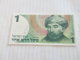 Israel-1 SHEQEL MAIMONIDES RAMBAM-(1986-1988)(495)(NO SIGNATURE)-(39040003458)-U.N.C-bank Note - Israele