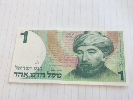 Israel-1 SHEQEL MAIMONIDES RAMBAM-(1986-1988)(497)(NO SIGNATURE)-(3904003530)-U.N.C-bank Note - Israele