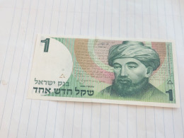 Israel-1 SHEQEL MAIMONIDES RAMBAM-(1986-1988)(498)(NO SIGNATURE)-(3904000137)-U.N.C-bank Note - Israël